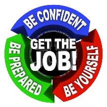 Be Confident Be Yourself Be Prepared then Get The Job 